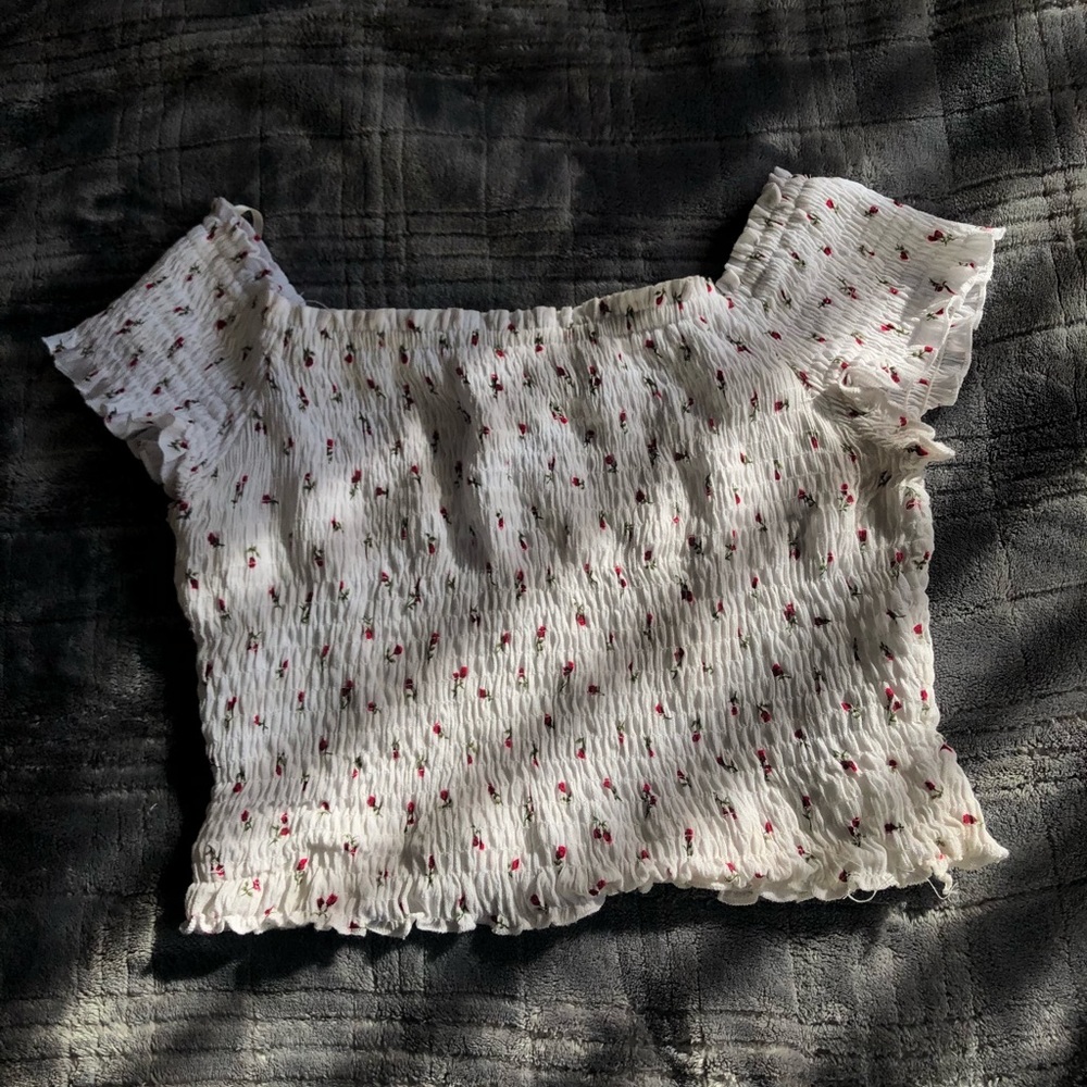 Smocked crop top